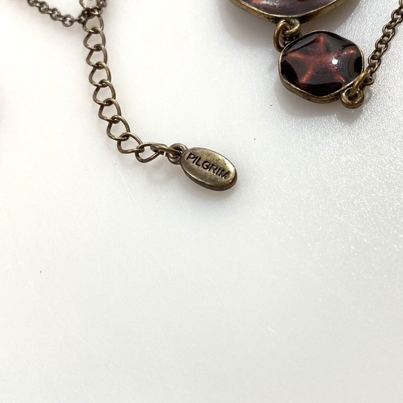 Pilgrim Danish Design Antique Bronze Necklace - Picture 2 of 4